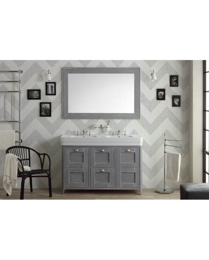 Meuble tulipier fermé 130/100 cm Bleu Provence