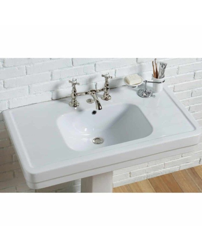 Robinet pont bas lavabo Bleu Provence