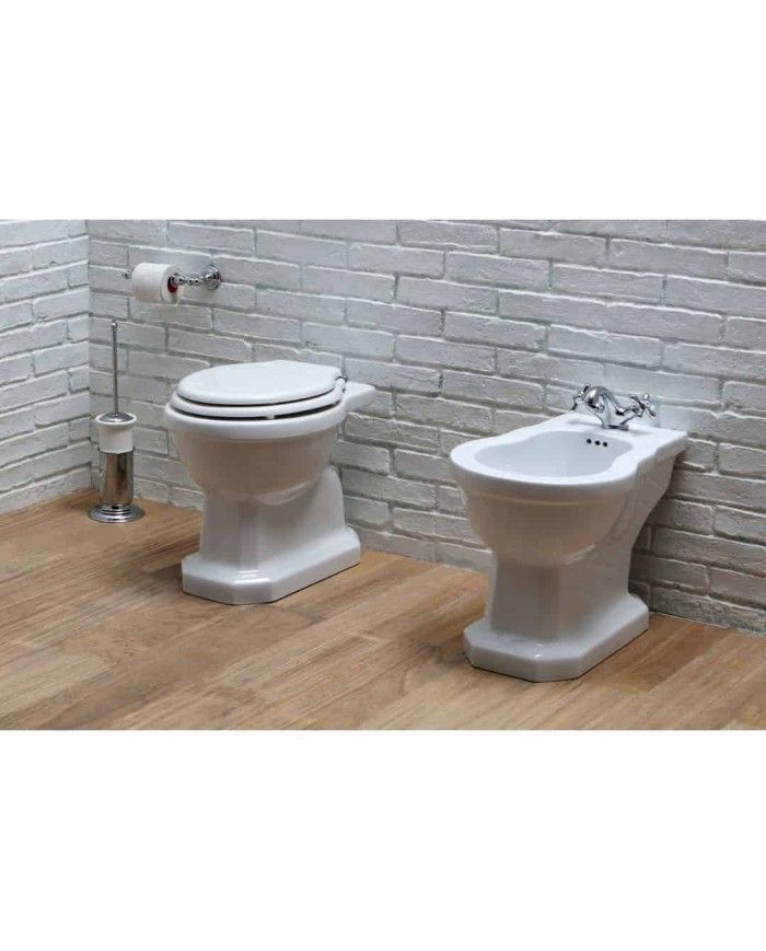 WC au sol Bleu Provence '900