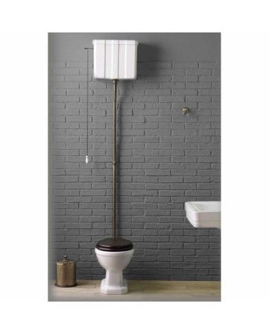 WC sol réservoir haut Bleu Provence 900