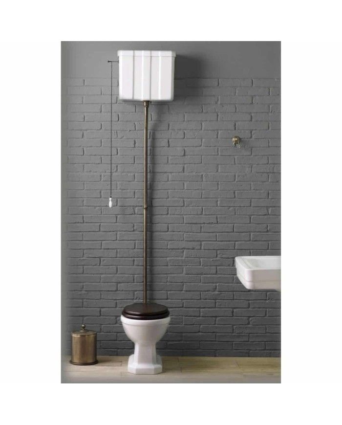 WC sol réservoir haut Bleu Provence 900