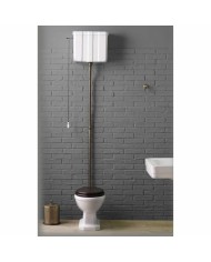 WC sol réservoir haut Bleu Provence 900