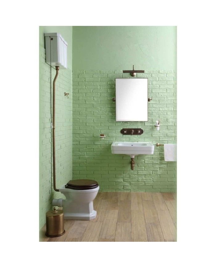 WC sol réservoir haut Bleu Provence 900