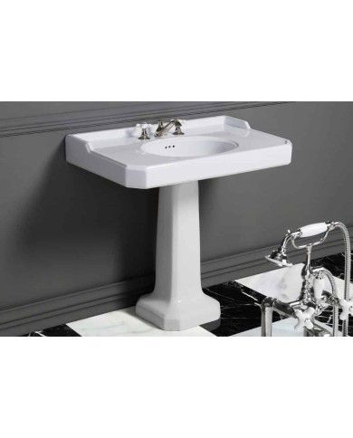 Lavabo large size 90cm Bleu Provence '700