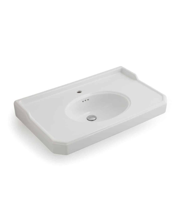 Lavabo large size 90cm Bleu Provence '700