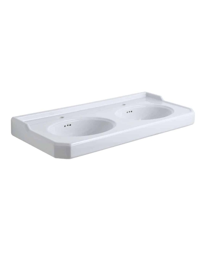 Lavabo double 120cm Bleu Provence '700