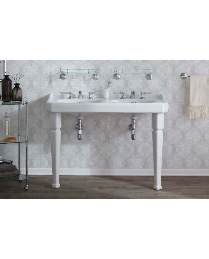 Lavabo double 120cm Bleu Provence '700