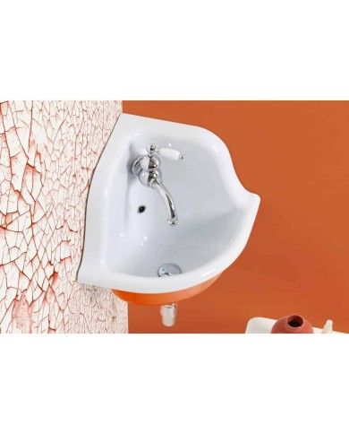 Lavabo d'angle 42cm true colors Bleu Provence