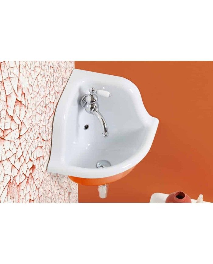 Lavabo d'angle 42cm true colors Bleu Provence
