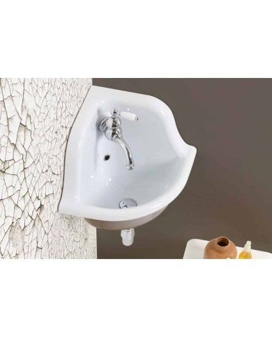 Lavabo d'angle 42cm true colors Bleu Provence