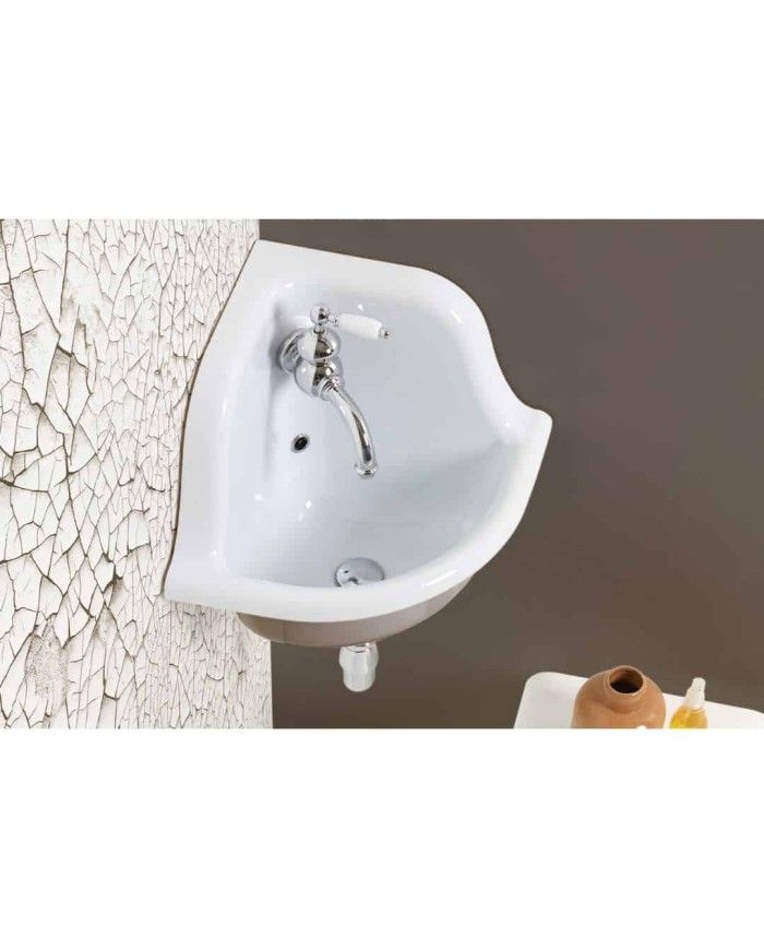 Lavabo d'angle 42cm true colors Bleu Provence