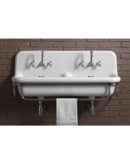 Lavabo double 120cm - True Colors - Bleu Provence