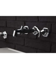 Robinet 3 trous mural - TRIA - Bleu Provence