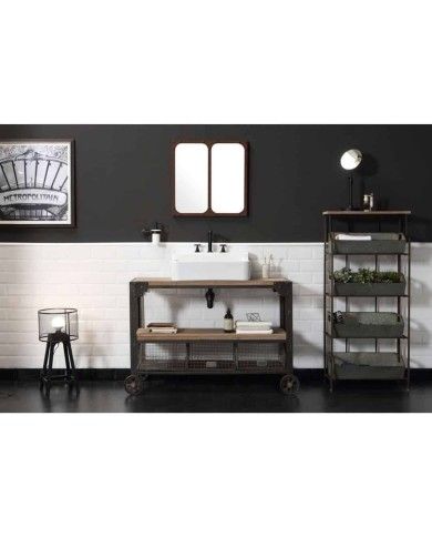 Miroir 60x60cm True Colors Bleu Provence