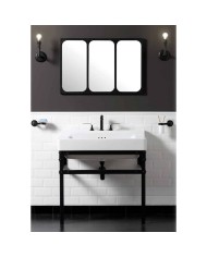 Miroir 90x60cm - Industrialis Bleu Provence
