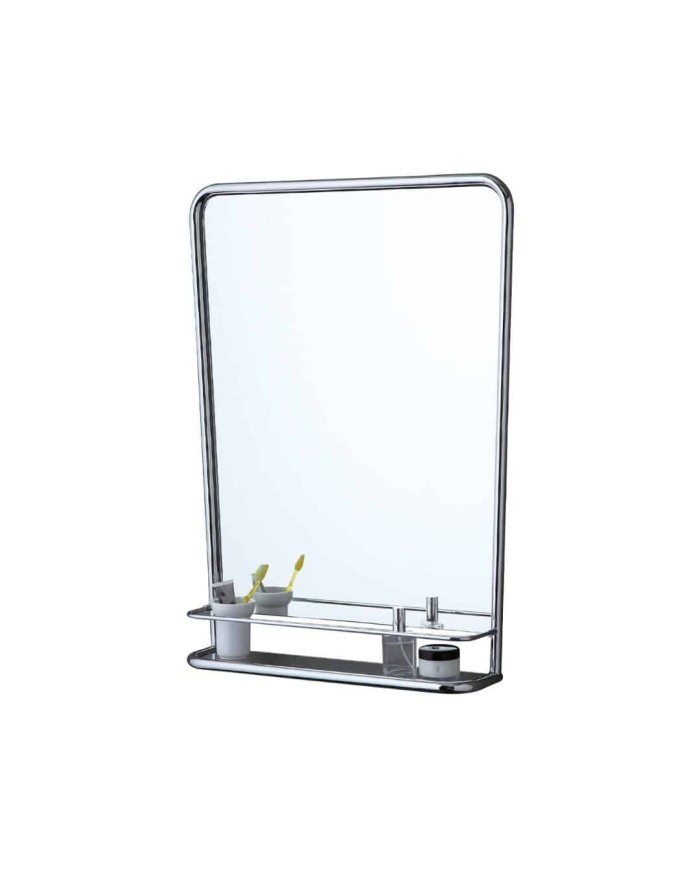 Miroir étagère 90x65cm So Fifties Bleu Provence