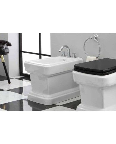 Robinet bidet 3 trous So Fifties Bleu Provence