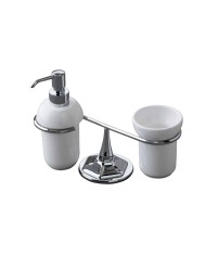 Porte savon brosse dent Série Lux Bleu Provence