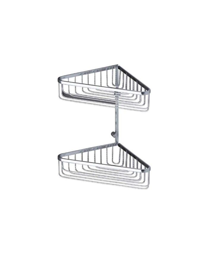 Double grille douche angulaire Accessori Bleu Provence