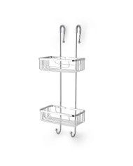 Double grille douche à poser Accessori Bleu Provence