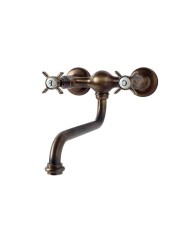 Mélangeur mural col tournant - Bleu Provence